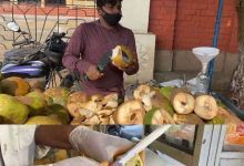 【246款】国外街头切水果视频素材